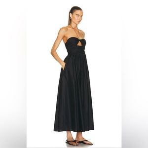 New Black Matteau Bandeau Ruched Sundress Size 2